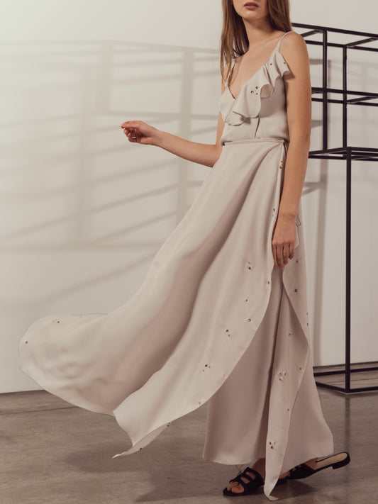 Neutral Grey Set with Embroidery