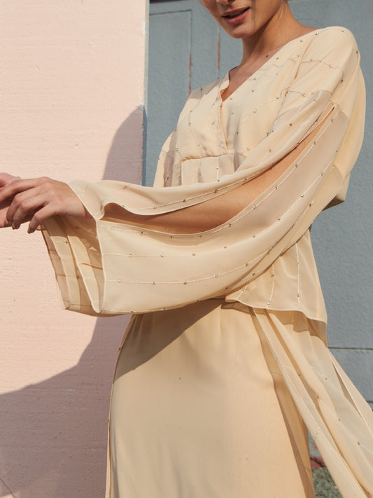 Layered Chiffon Top and Skirt Set
