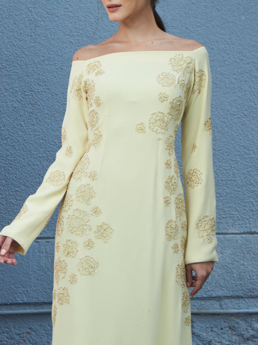 Off Shoulder Evening Dress