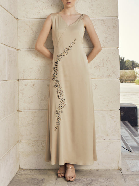 3D Signature Embroidery Dress