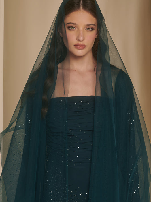 Starlit Tulle Abaya