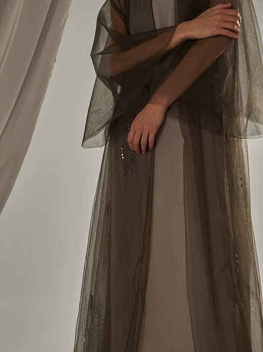 Tulle Abaya 01