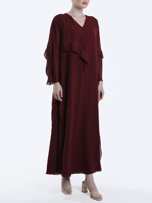 Layered Chiffon Kaftan