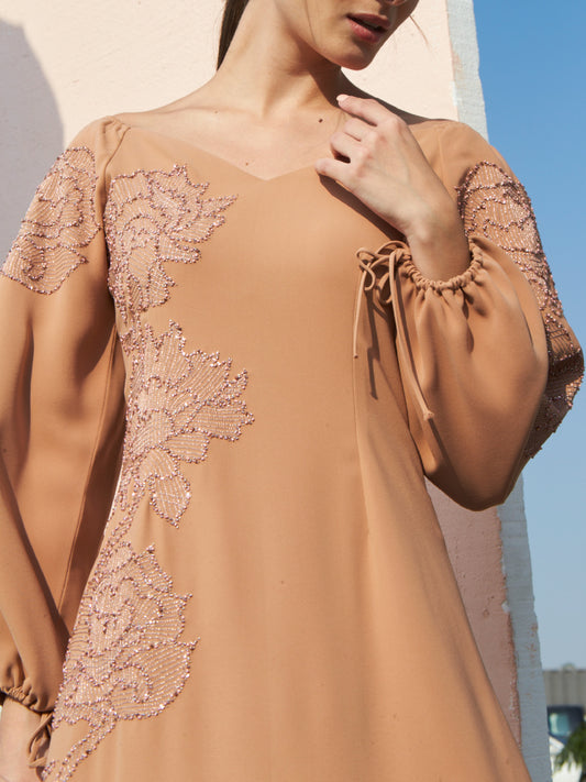 Tan Evening Gown